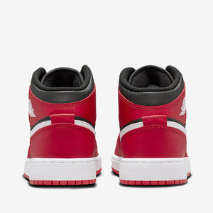 Air Jordan 1 Mid Black White Gym Red Sale