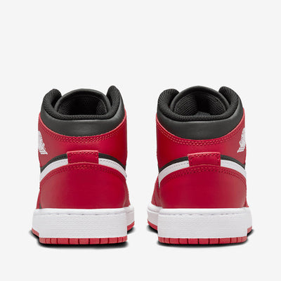 Air Jordan 1 Mid Black White Gym Red Sale