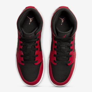 Air Jordan 1 Mid Black White Gym Red Sale