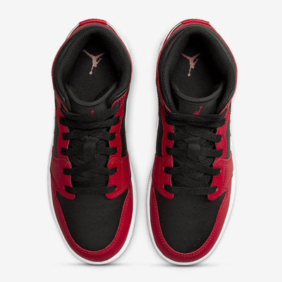 Air Jordan 1 Mid Black White Gym Red Sale