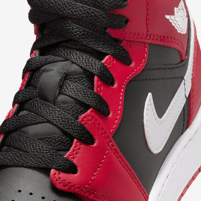Air Jordan 1 Mid Black White Gym Red Sale