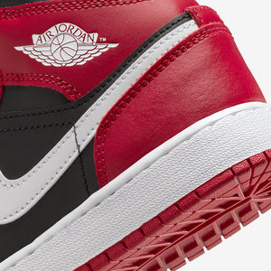 Air Jordan 1 Mid Black White Gym Red Sale