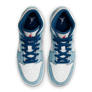 Air Jordan 1 Mid SE French Blue Light Steel (GS)