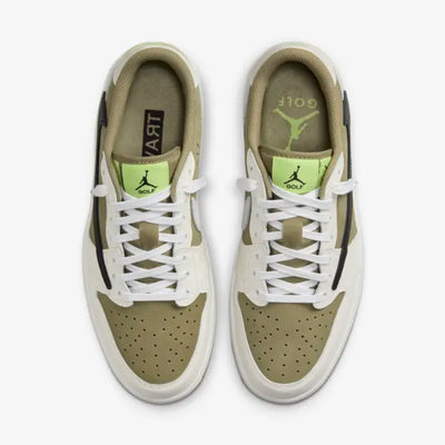 Travis Scott x Air Jordan 1 Retro low Golf Neutral Olive