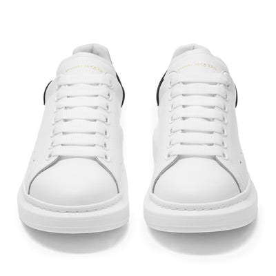 Alexander Mcqueen Raised Sole White Black Suede Sneaker