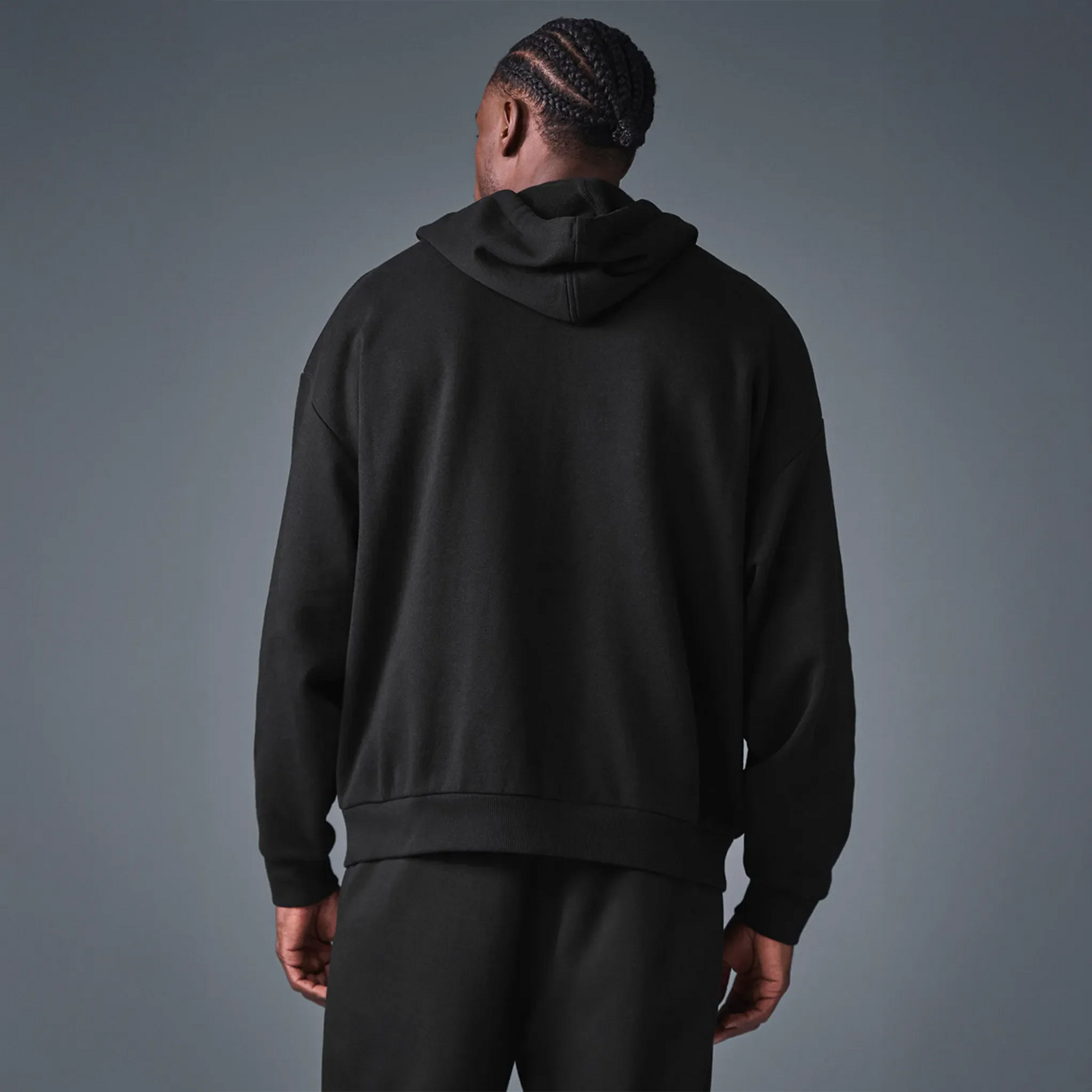 Alo Yoga Accolade Black Zip-Up Hoodie