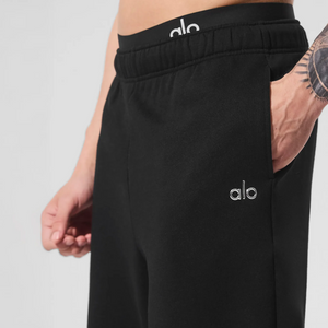 Alo Yoga Accolade Straight Leg Black Sweatpants