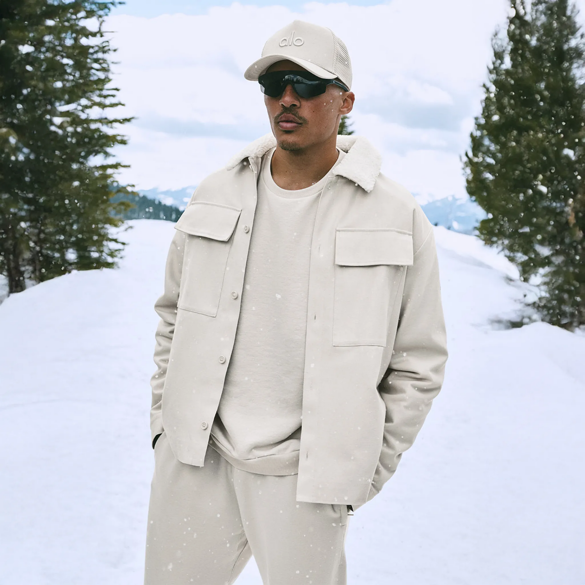 Alo Yoga Canvas Utility Bone Shacket Jacket
