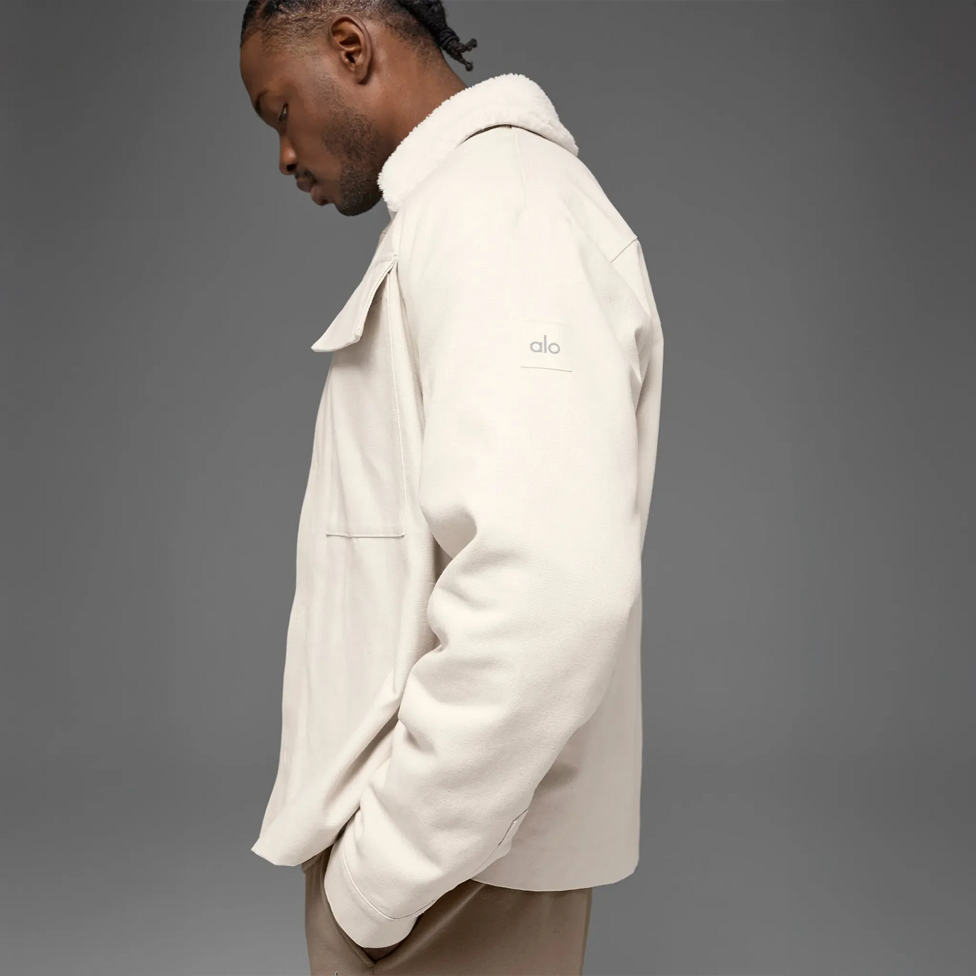 Alo Yoga Canvas Utility Bone Shacket Jacket