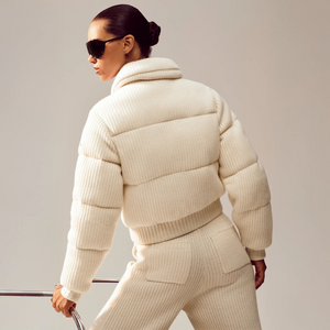 Alo Yoga Cashmere Northstar Ivory Puffer Jacket (W)