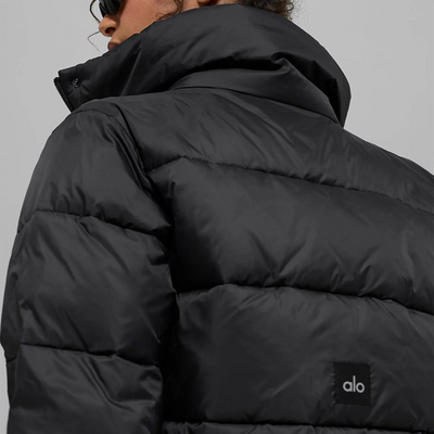 Alo Yoga Gold Rush Black Puffer Jacket (W)
