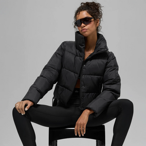 Alo Yoga Gold Rush Black Puffer Jacket (W)