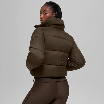 Alo Yoga Gold Rush Espresso Puffer Jacket (W)