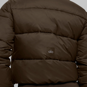 Alo Yoga Gold Rush Espresso Puffer Jacket (W)