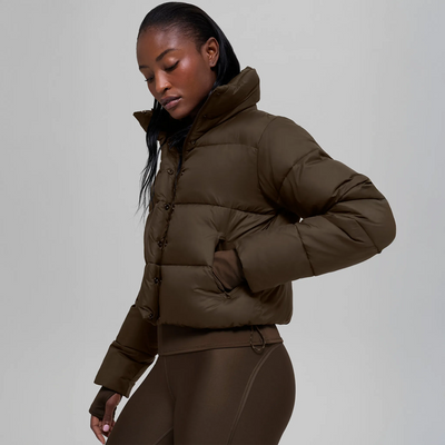 Alo Yoga Gold Rush Espresso Puffer Jacket (W)