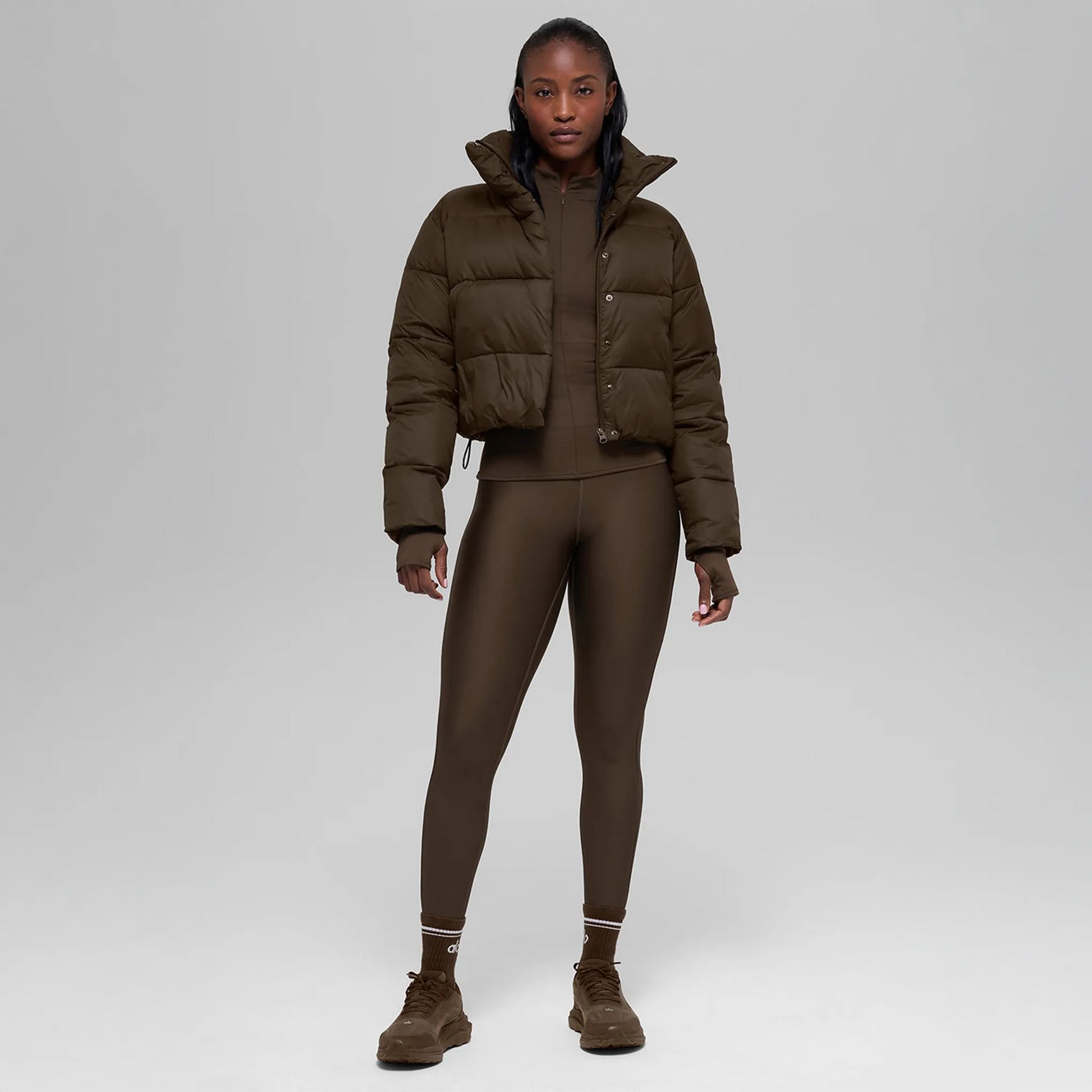 Alo Yoga Gold Rush Espresso Puffer Jacket (W)