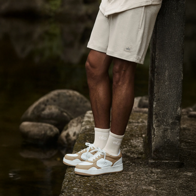 Alo Yoga Recovery Mode Gravel White Sneaker