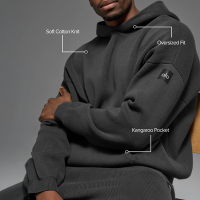 Alo Yoga Scholar Anthracite Hoodie
