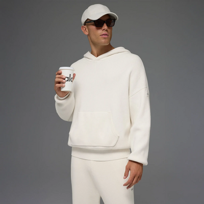 Alo Yoga Scholar Ivory Hoodie