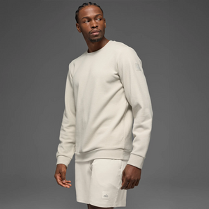 Alo Yoga Waffle Lounge Bone Crewneck