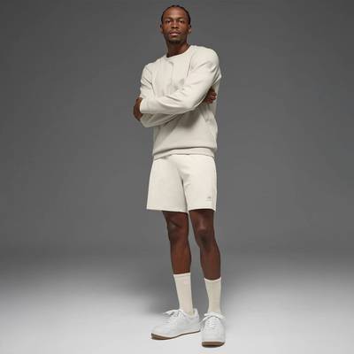 Alo Yoga Waffle Lounge Bone Crewneck