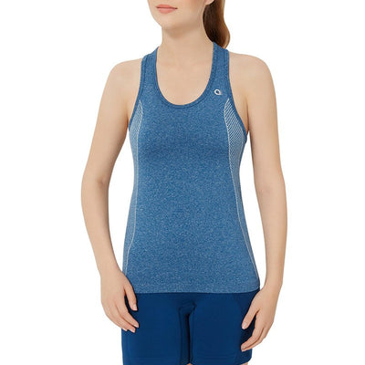 Half Sleeve Criss-cross Back Sports Cami - Poseidon