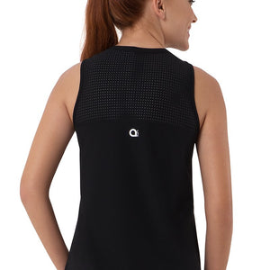 Smooth and Seamless Fitness Tank Top - Black