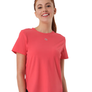 Smooth and Seamless Fitness T-shirt - Flamingo Pink