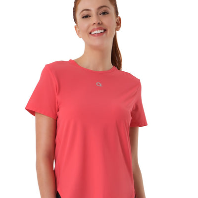 Smooth and Seamless Fitness T-shirt - Flamingo Pink
