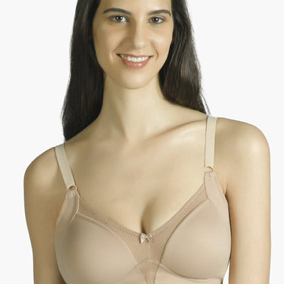 Minimiser Non-Padded Non-Wired Bra - Sandalwood