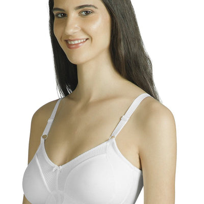 Minimiser Non-Padded Non-Wired Bra - White