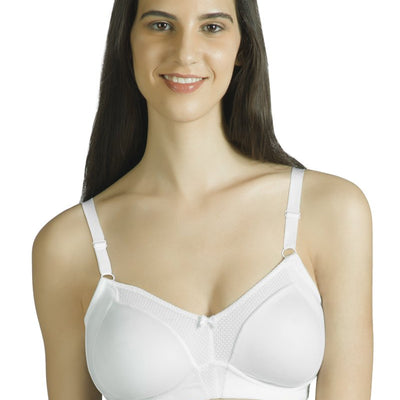Minimiser Non-Padded Non-Wired Bra - White