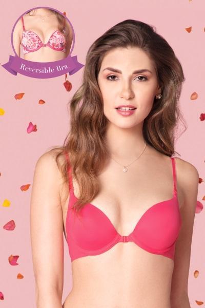Summer Switch Padded Wired Reversible Bra - Rouge Red