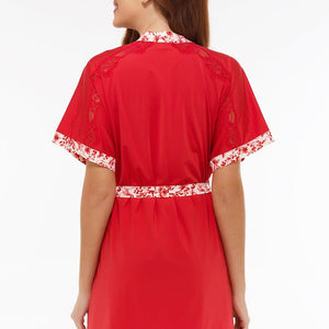 Lovestruck Sleep Robe - Tomato Puree