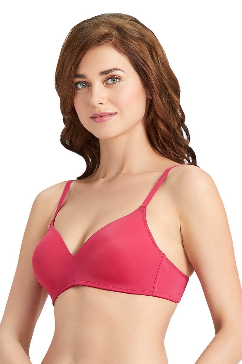 Sculpt Padded Wired Cerise Full-cover Bra - Cerise