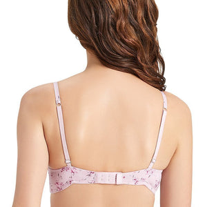 Sculpt Padded Wired Delicate Prints Full-Cover Bra - Mauve Shadows