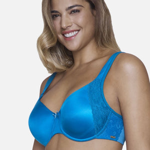 Ultimo Summer Lush Non-Padded Wired Seamless Bra - Imperial Blue
