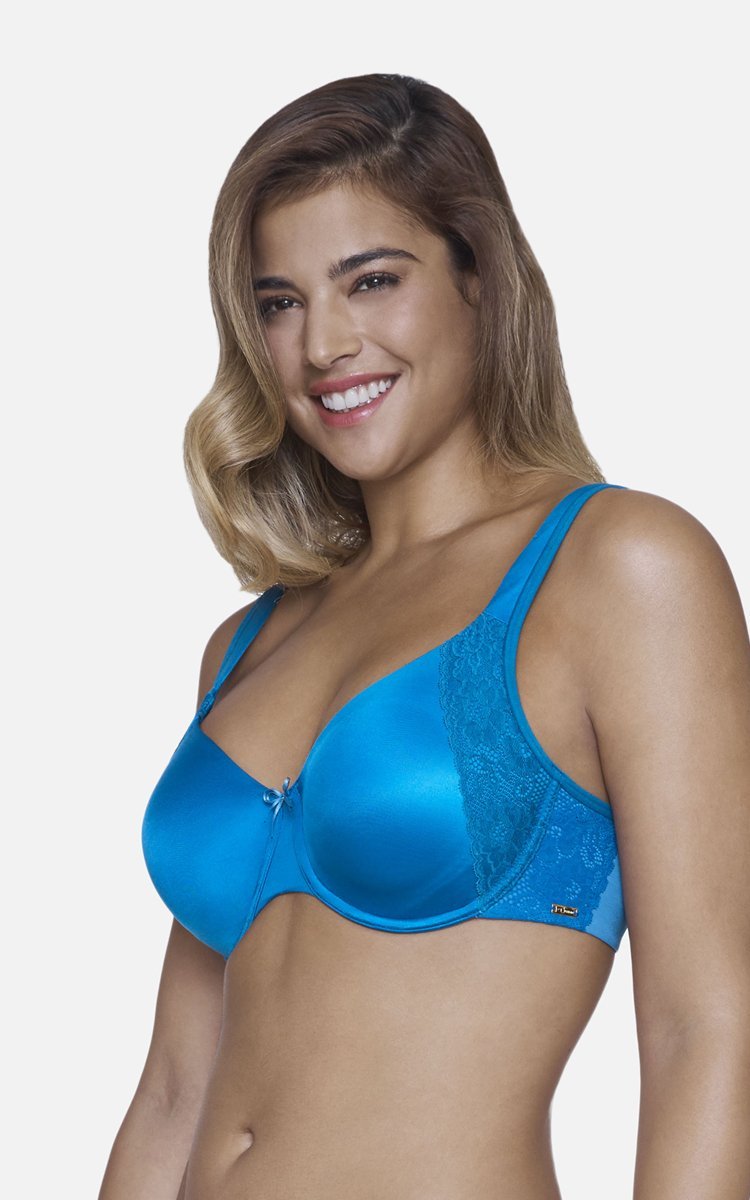 Ultimo Summer Lush Non-Padded Wired Seamless Bra - Imperial Blue
