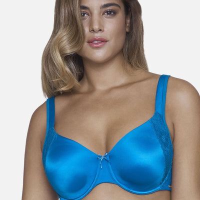 Ultimo Summer Lush Non-Padded Wired Seamless Bra - Imperial Blue