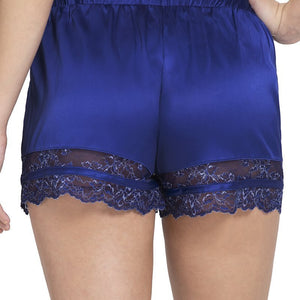 Eternal Bliss Sleep Lace Shorts - Blue Depths