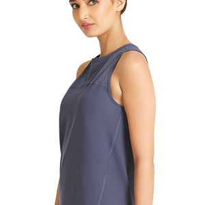 Smooth and Seamless Fitness Tank Top - Anchor Grey