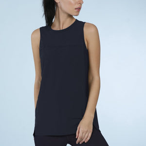 Smooth And Seamless Fitness Tank Top - Gibraltar Sea
