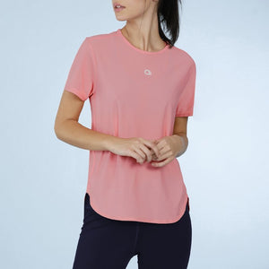 Smooth And Seamless Fitness T-Shirt - Shell Pink