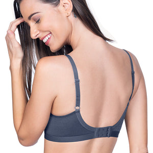 All Day Everyday Non-Padded Non-Wired Bra - Steel Grey