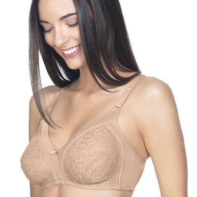 Lace Magic Non Padded Non Wired Bra - Sandalwood