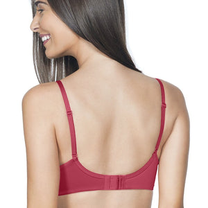 Smooth Moves Padded Wired Ultimate T-Shirt Bra - Festive Red