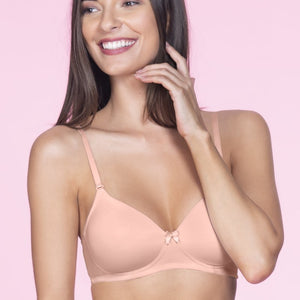 Smooth Charm Padded Non-Wired T-Shirt Bra - Impatiens Pink