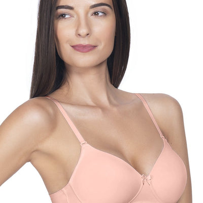 Smooth Charm Padded Non-Wired T-Shirt Bra - Impatiens Pink