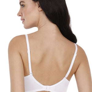 Smooth Charm Padded Non-Wired T-Shirt Bra - White