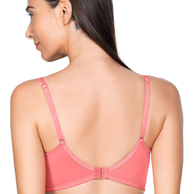 Lace Essentials Padded Non-Wired Bra - D Rose - R Tan